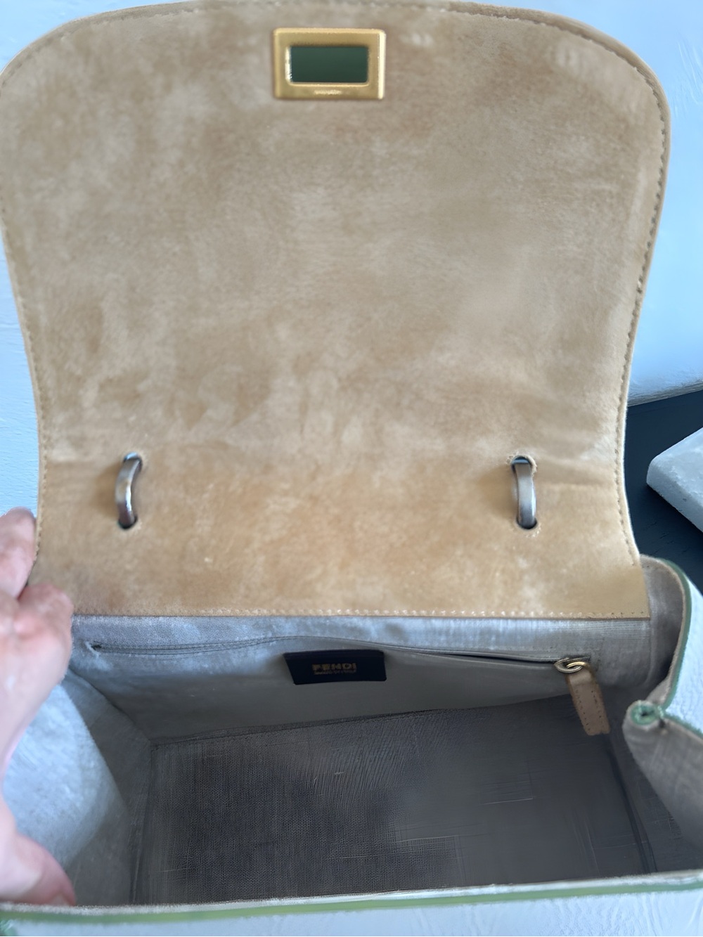 Fendi Silvana multicolor 2 way bag in Leather. - Picture 9 of 14